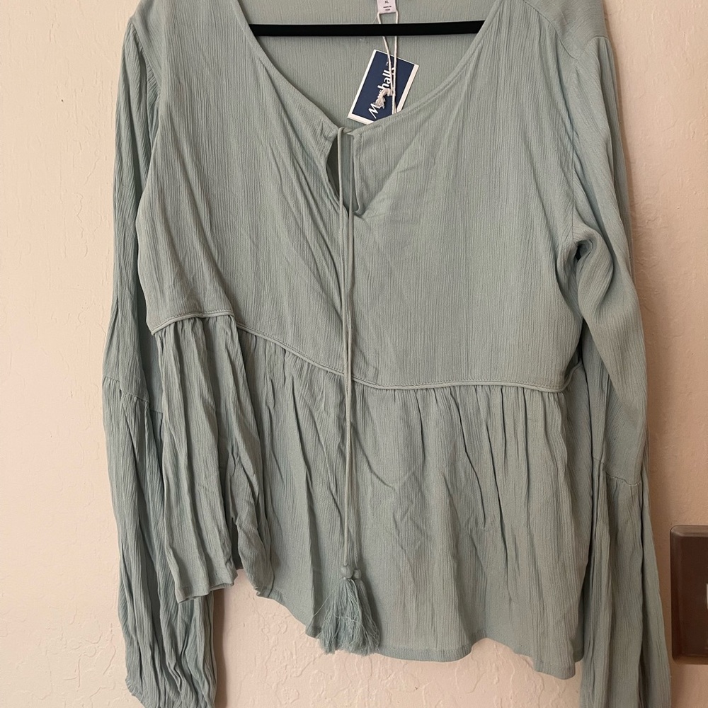 Long sleeved babydoll top